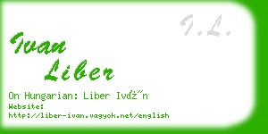 ivan liber business card